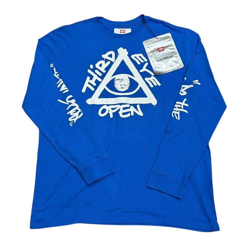 Ecko Do The Knowledge Logo Long Sleeve Tee Men’s Sz XXL